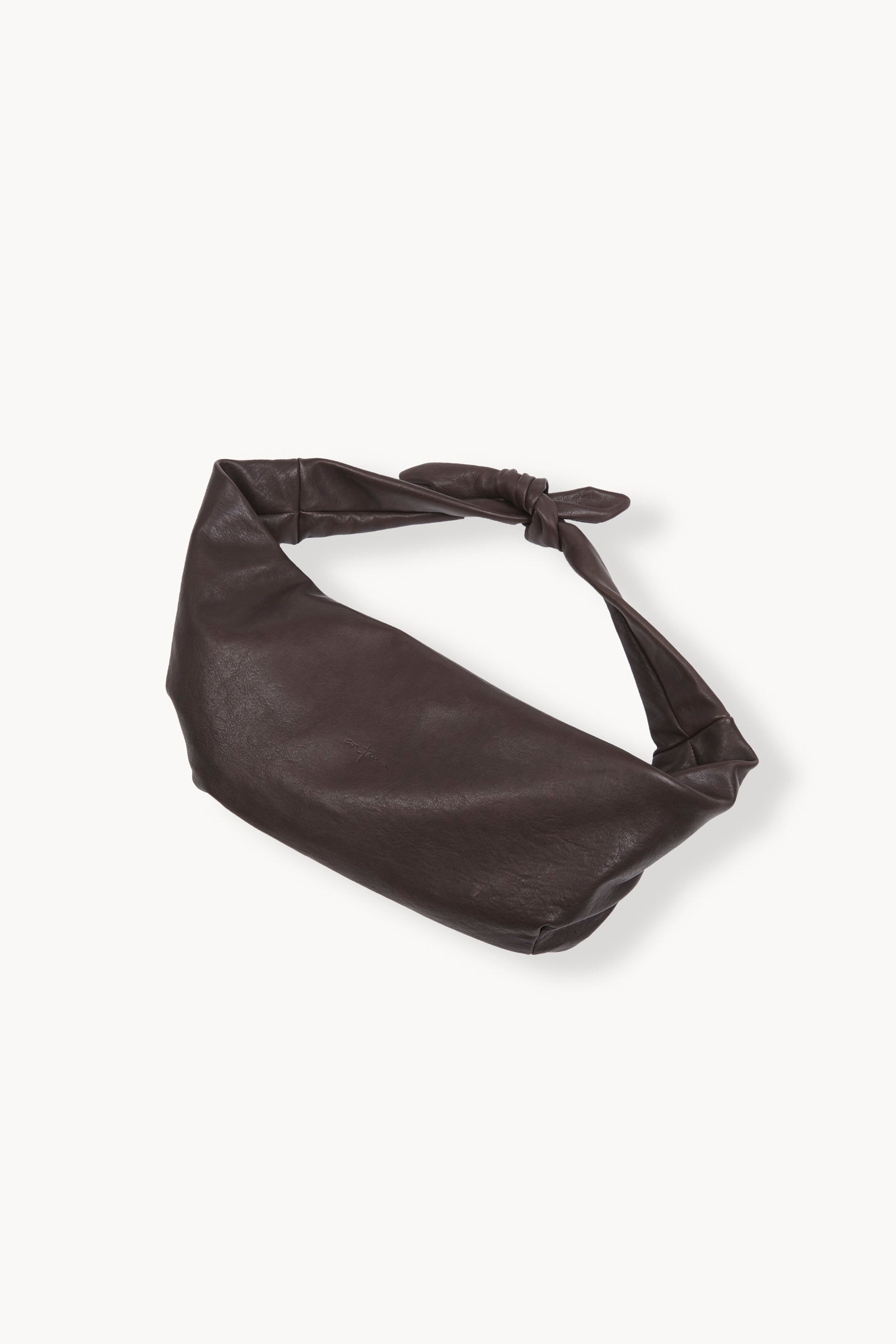 Jin S, dark brown leather belt bag