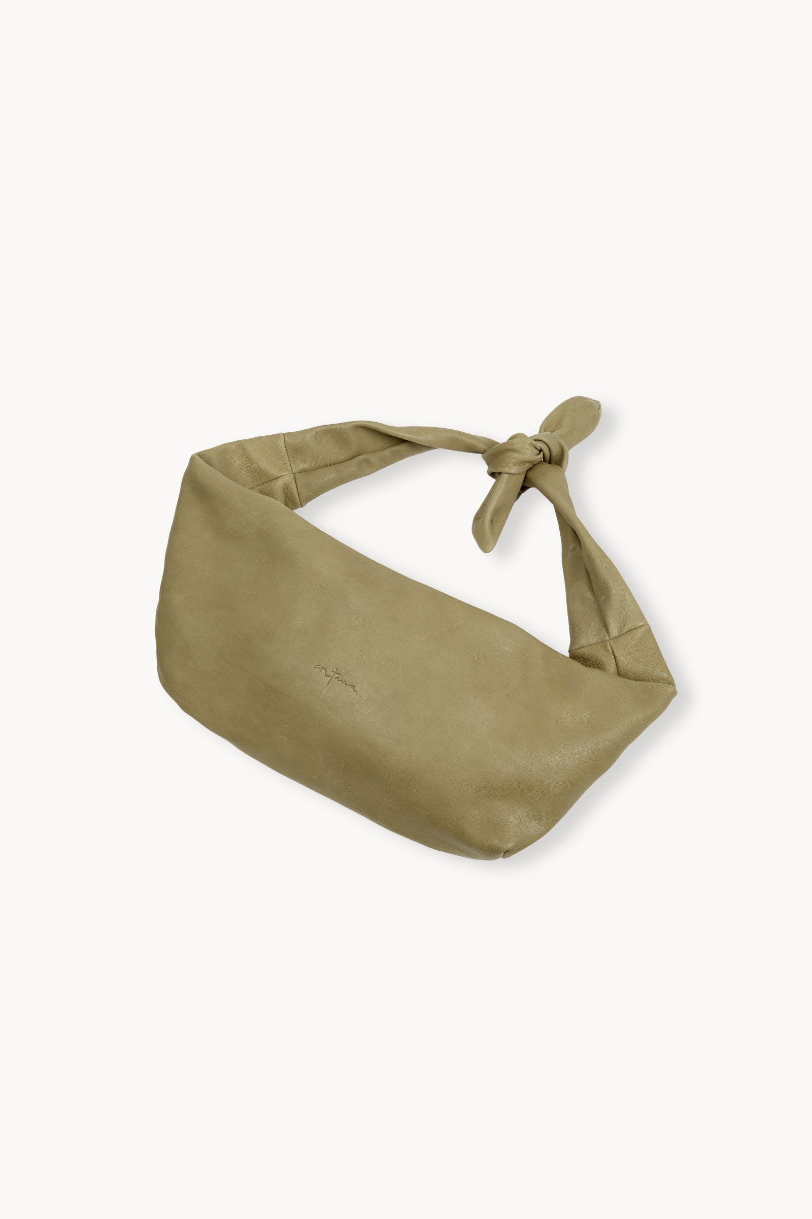 Jin S, riñonera de piel verde oliva