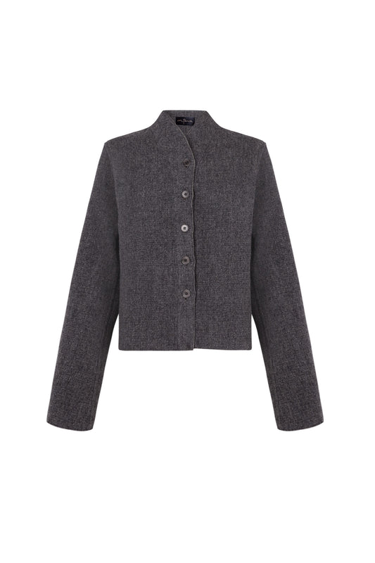 Jo, chaqueta doble faz gris