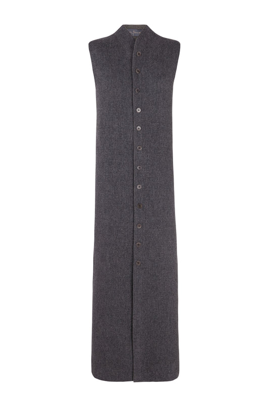 Jo, chaleco doble faz gris