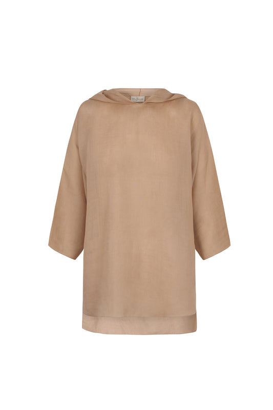 Juno, top en ramio rosa