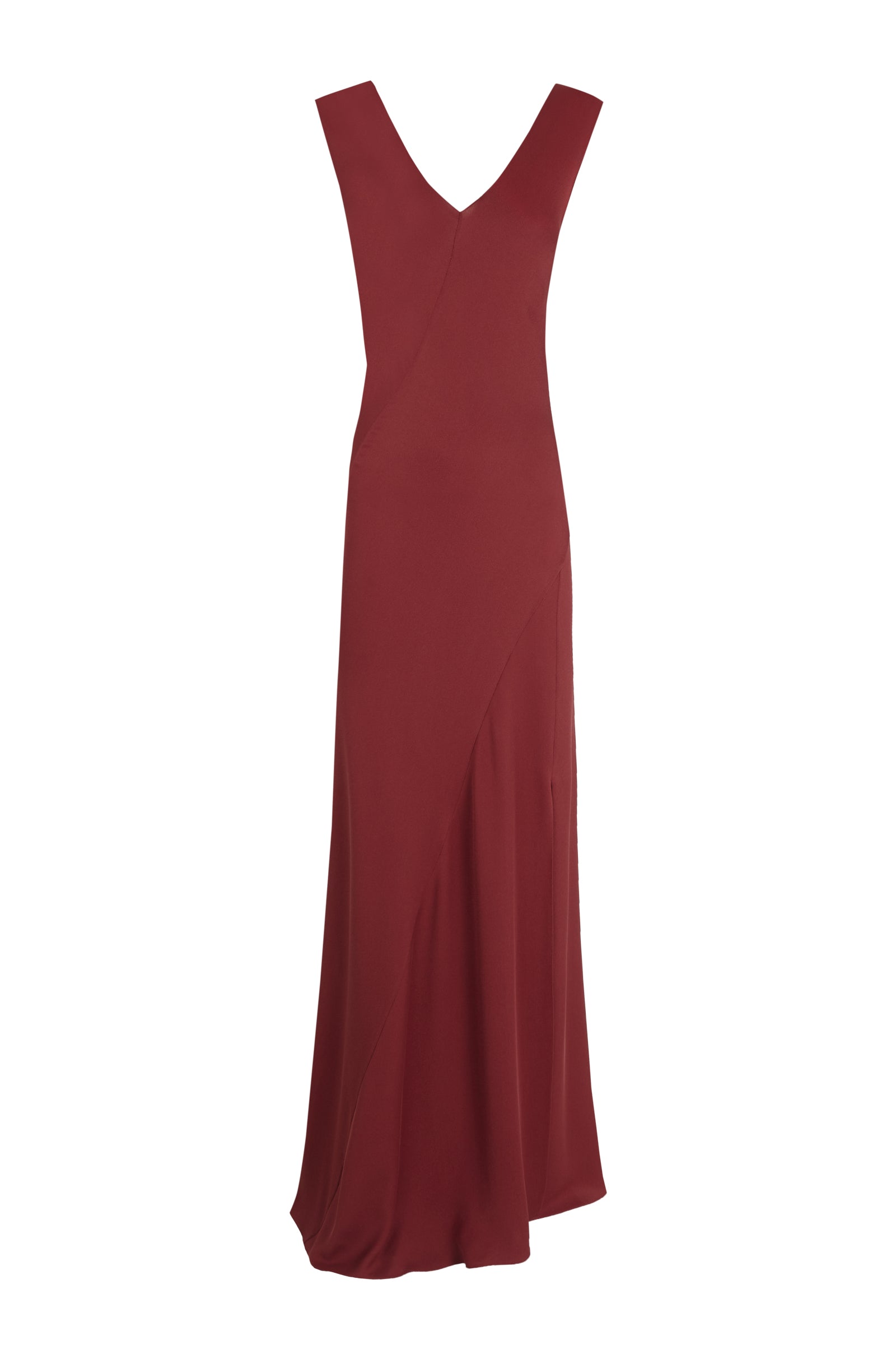 Kara, cherry silk dress