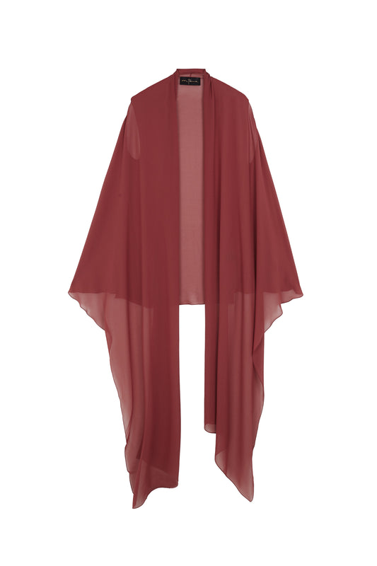 Kara, cherry silk jacket