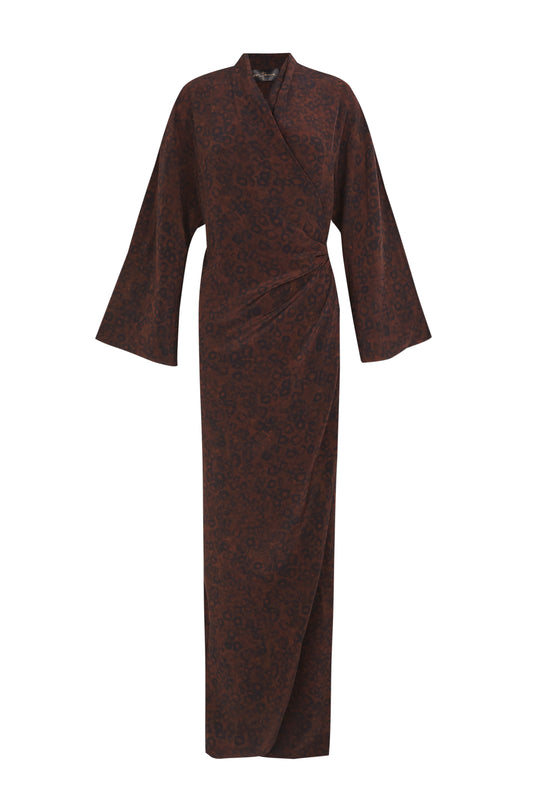 Karlie, vestido de seda hoop print