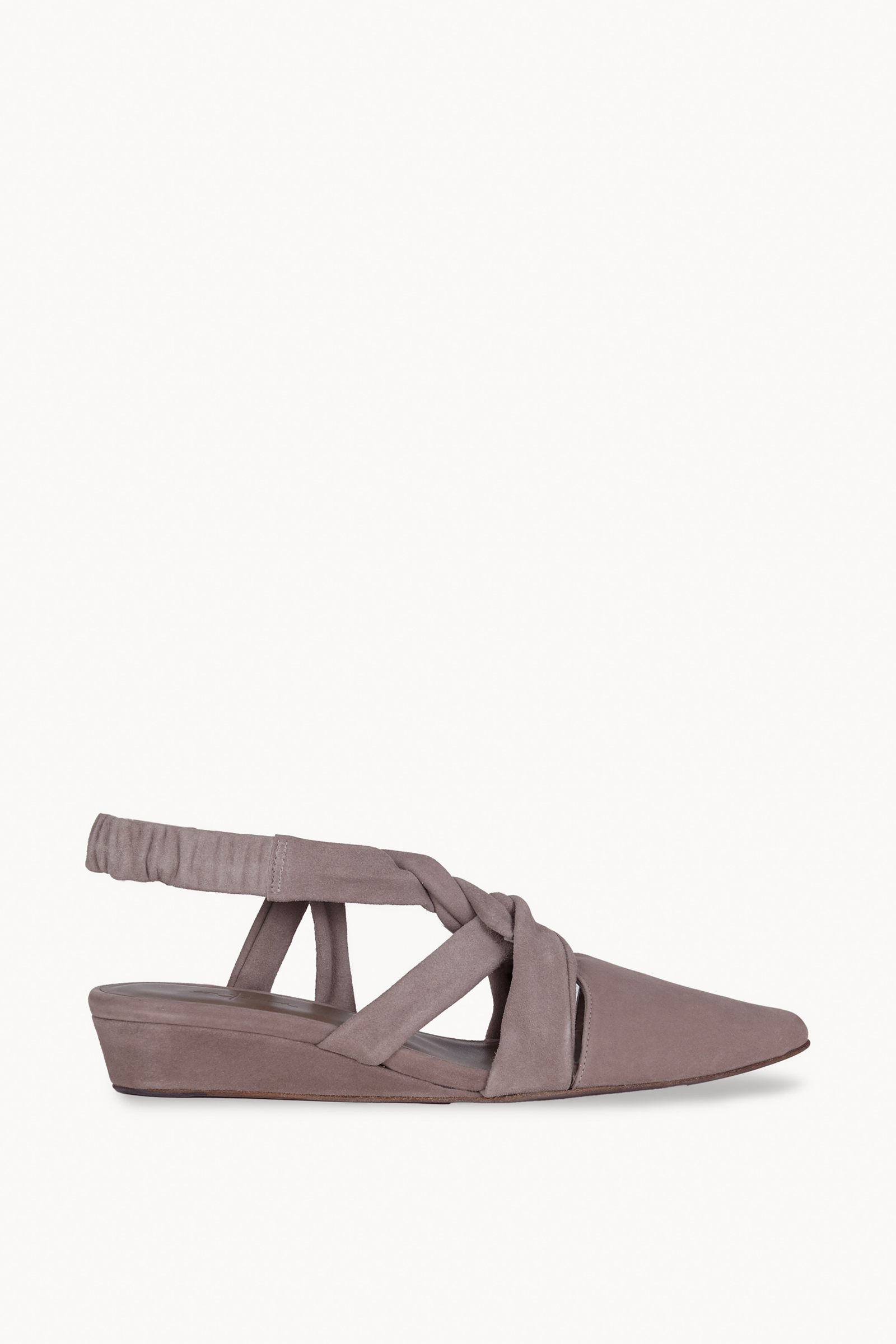 Knot, cocoa pointed shoe