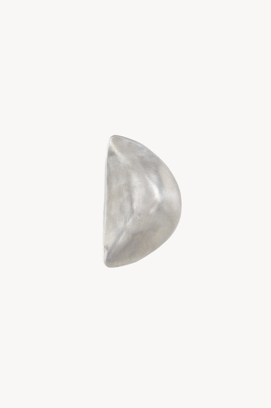 Kuu right, silver triangular earring