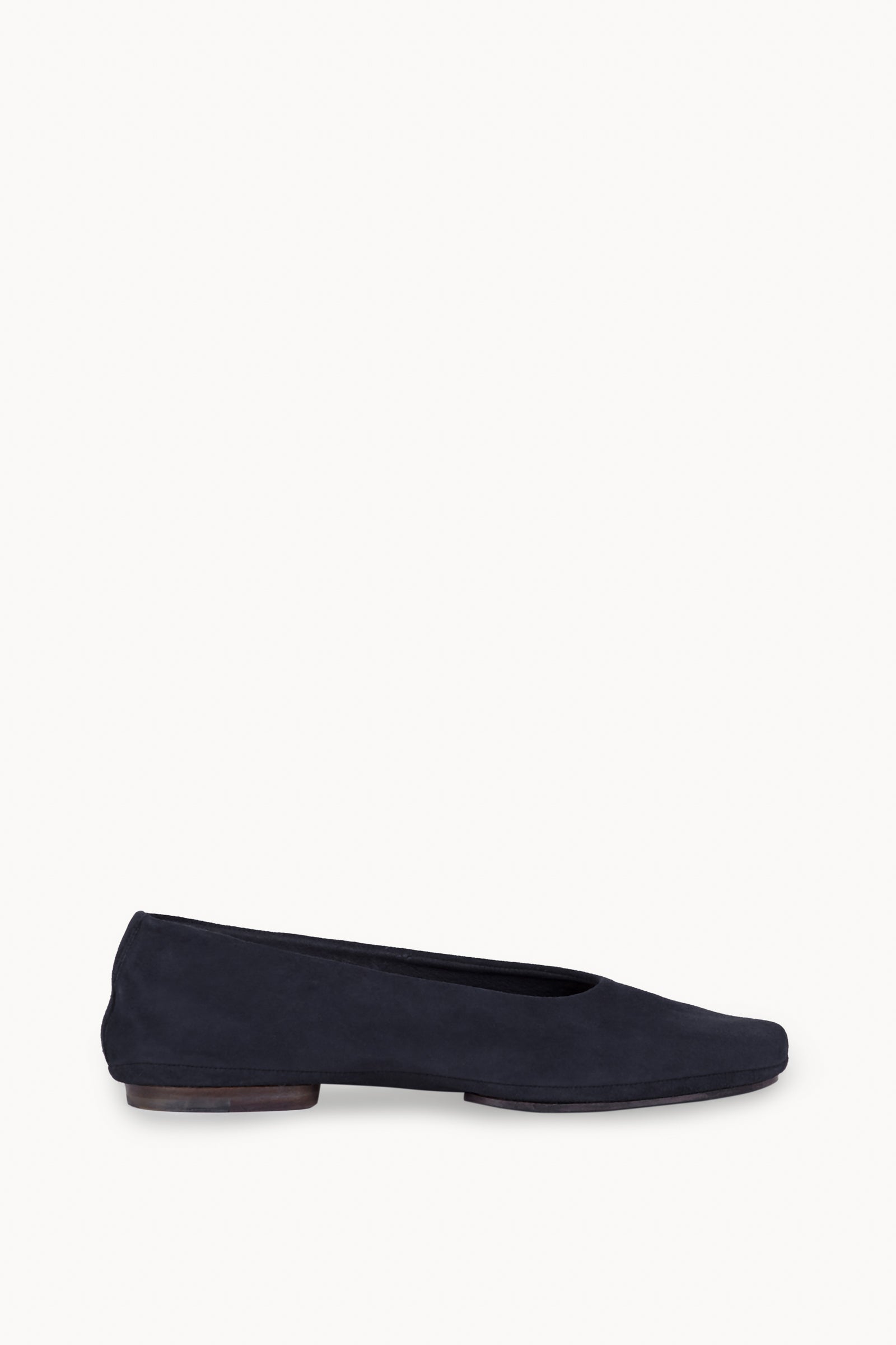 Lara, navy blue suede ballerina