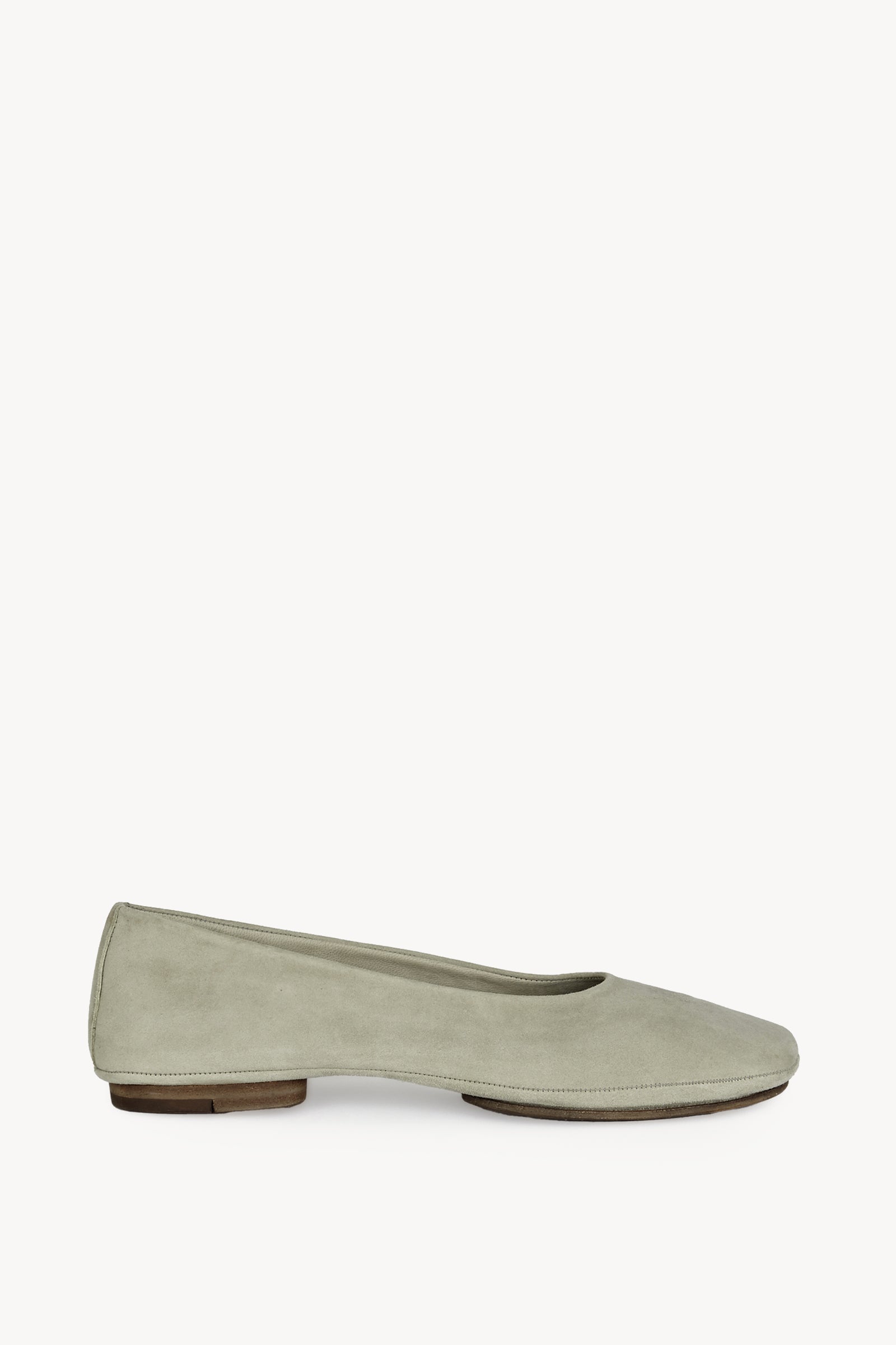 Lara, aqua suede ballerina
