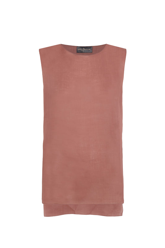 Lil, strawberry ramie top