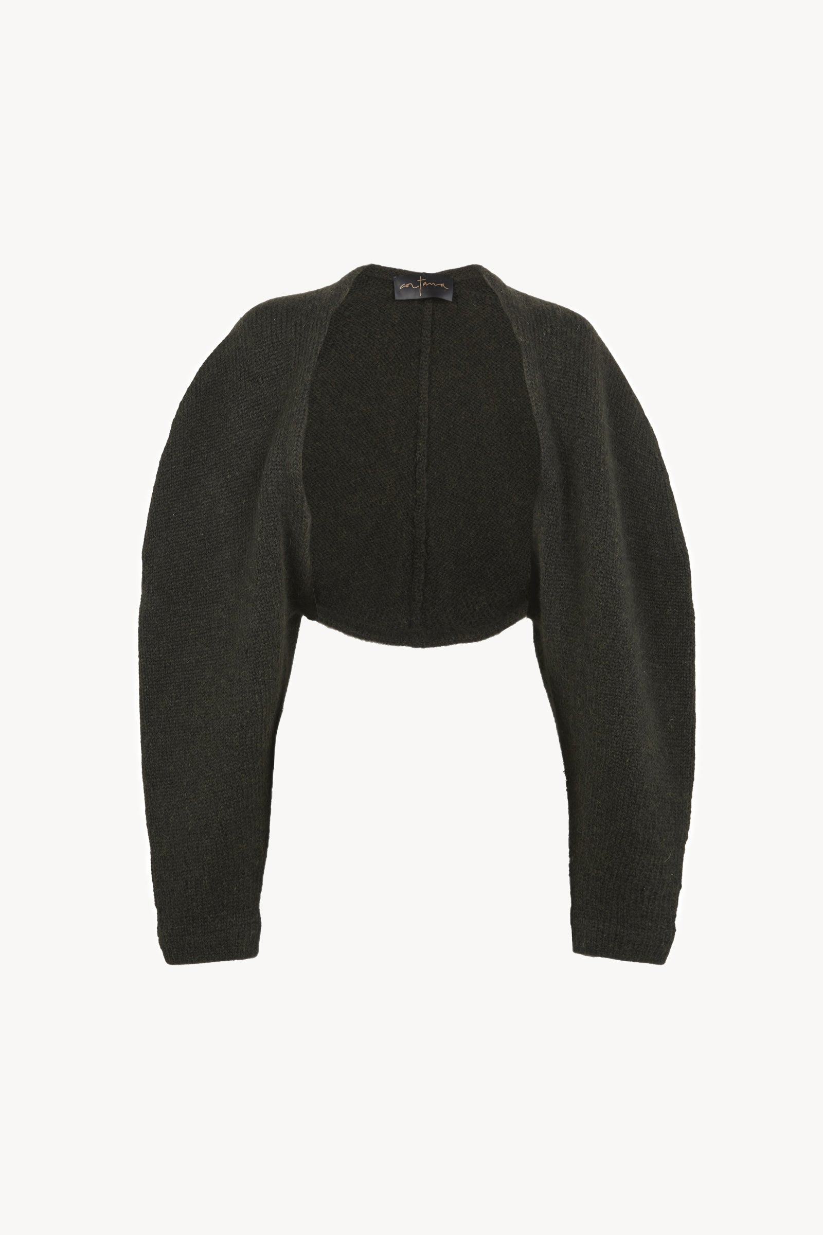Lina, dark green knitwear jacket
