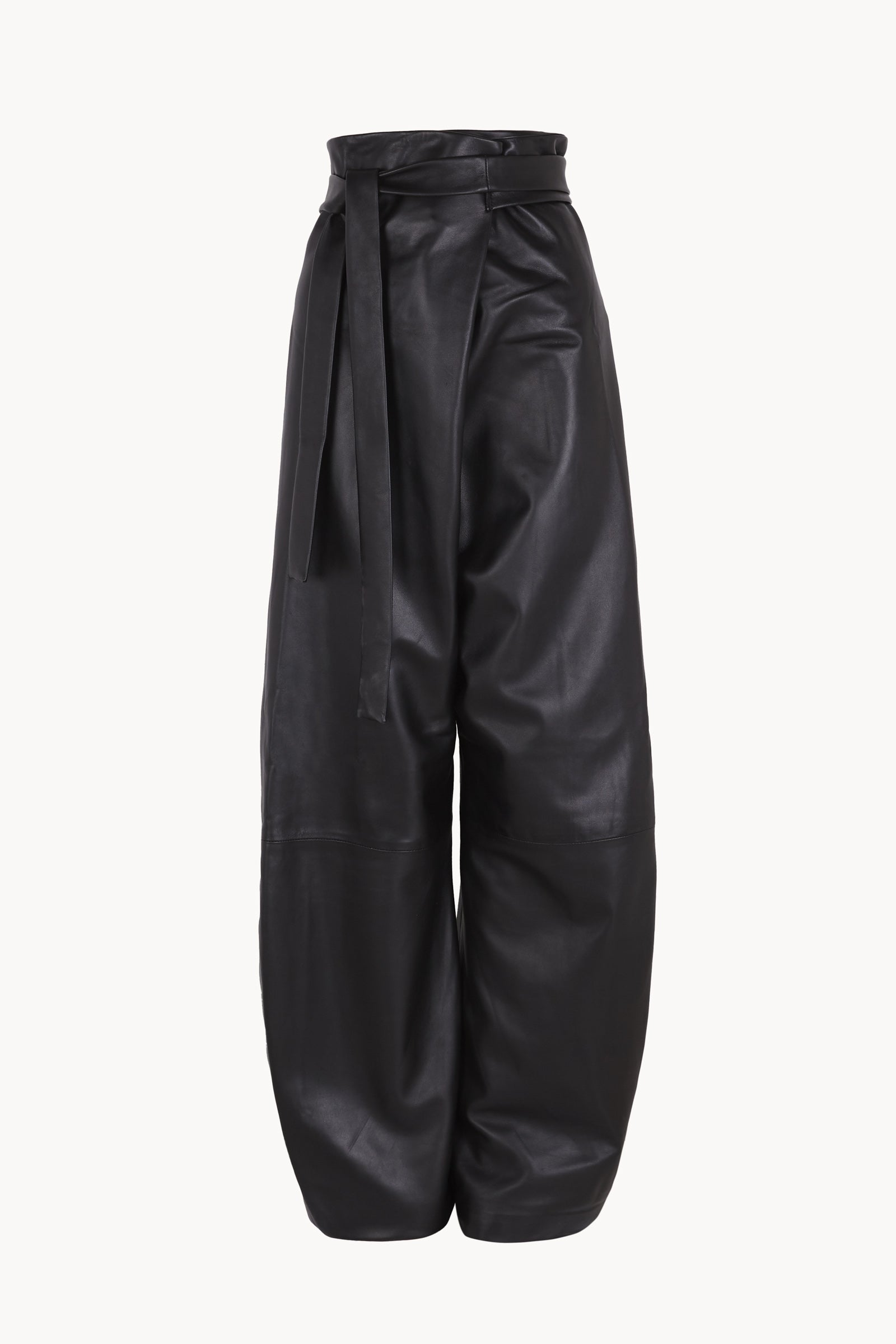 Lira leather, khaki leather trousers