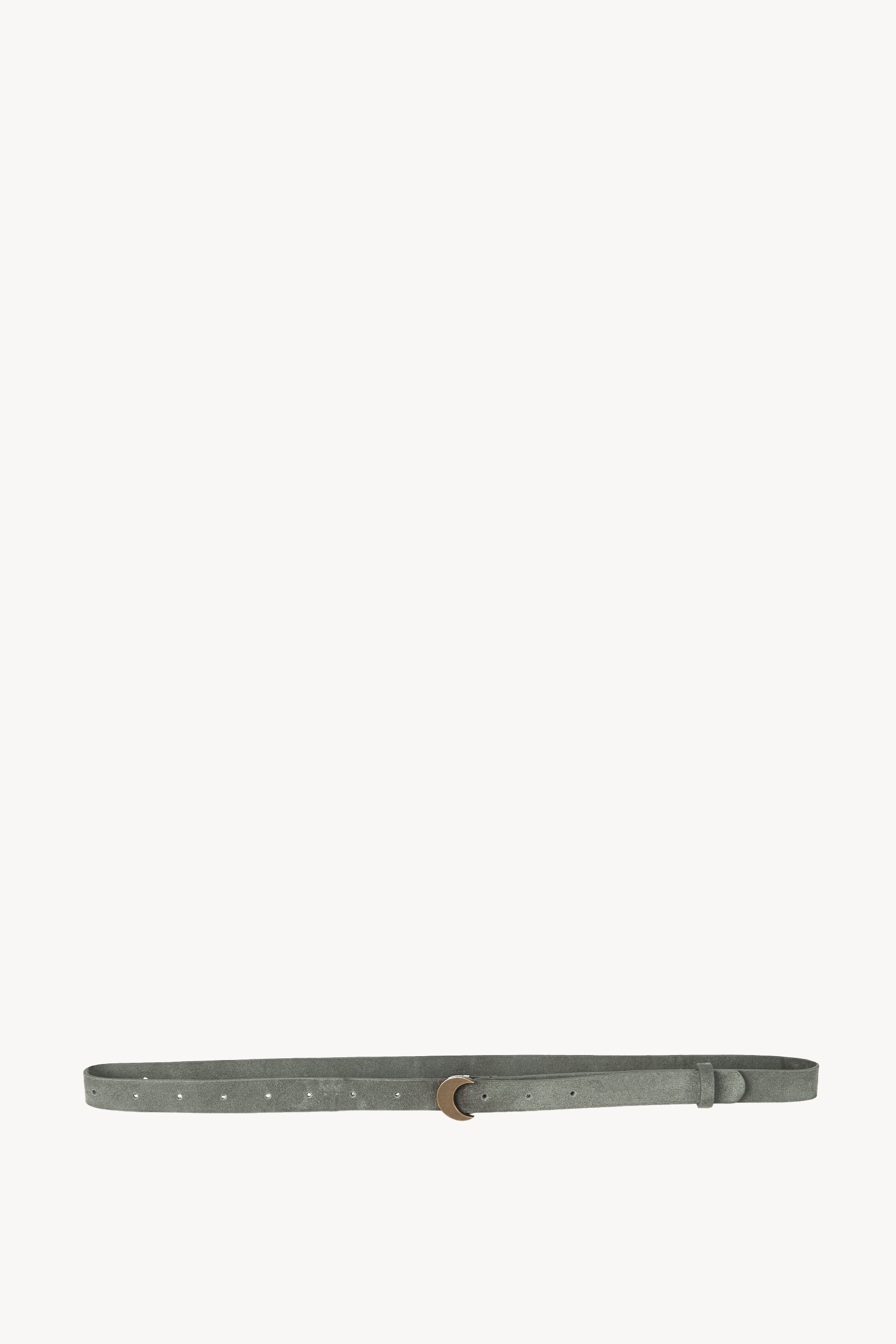 Luna, green suede belt