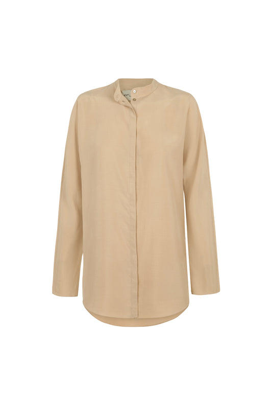 Macho, pink sand silk shirt