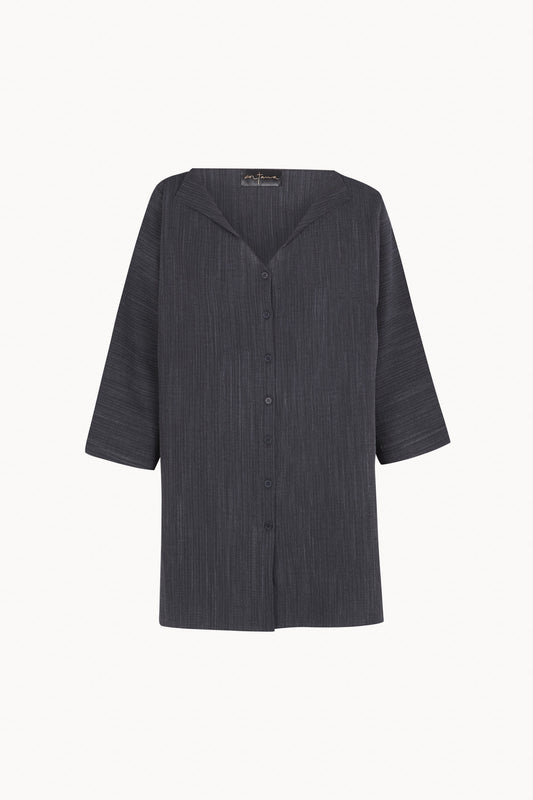 Marina, dark denim oversized shirt