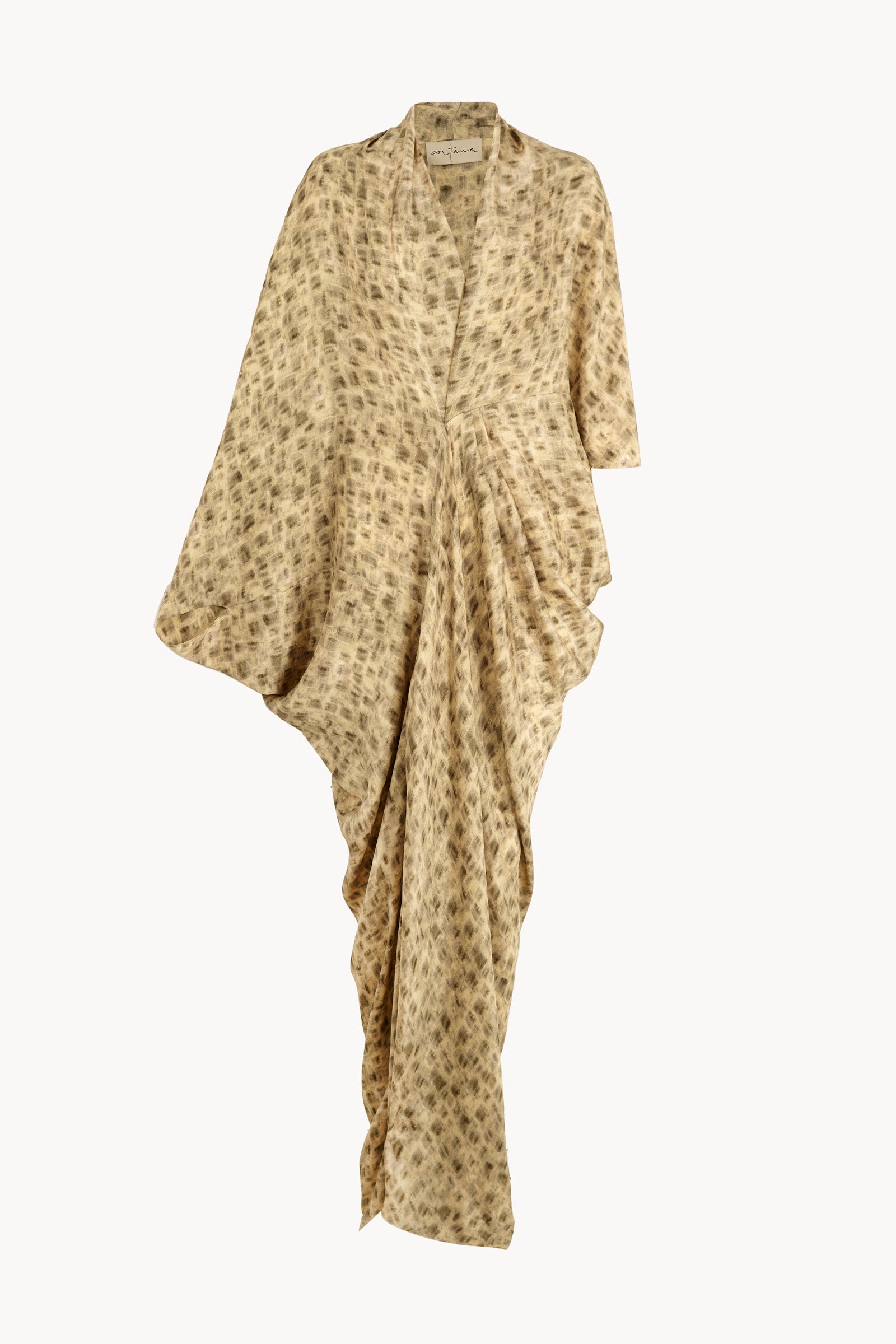 Mayu, cuprò chroma print dress