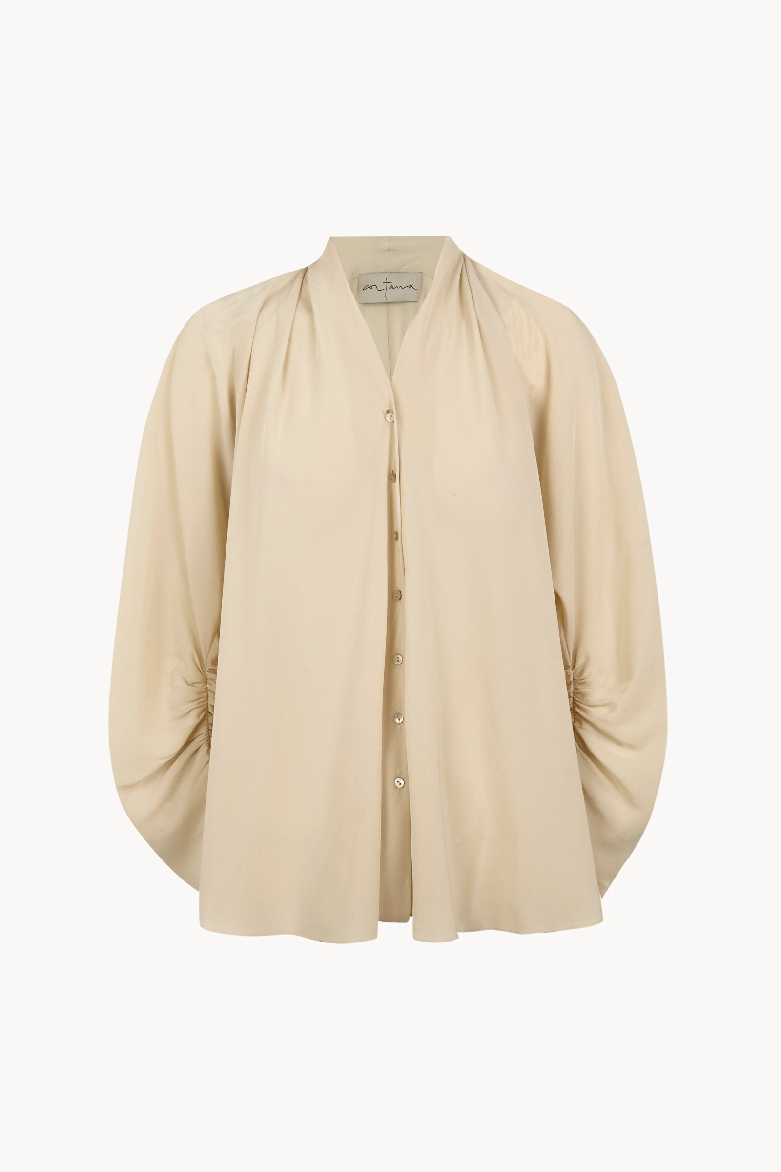 Medina, ivory silk blouse