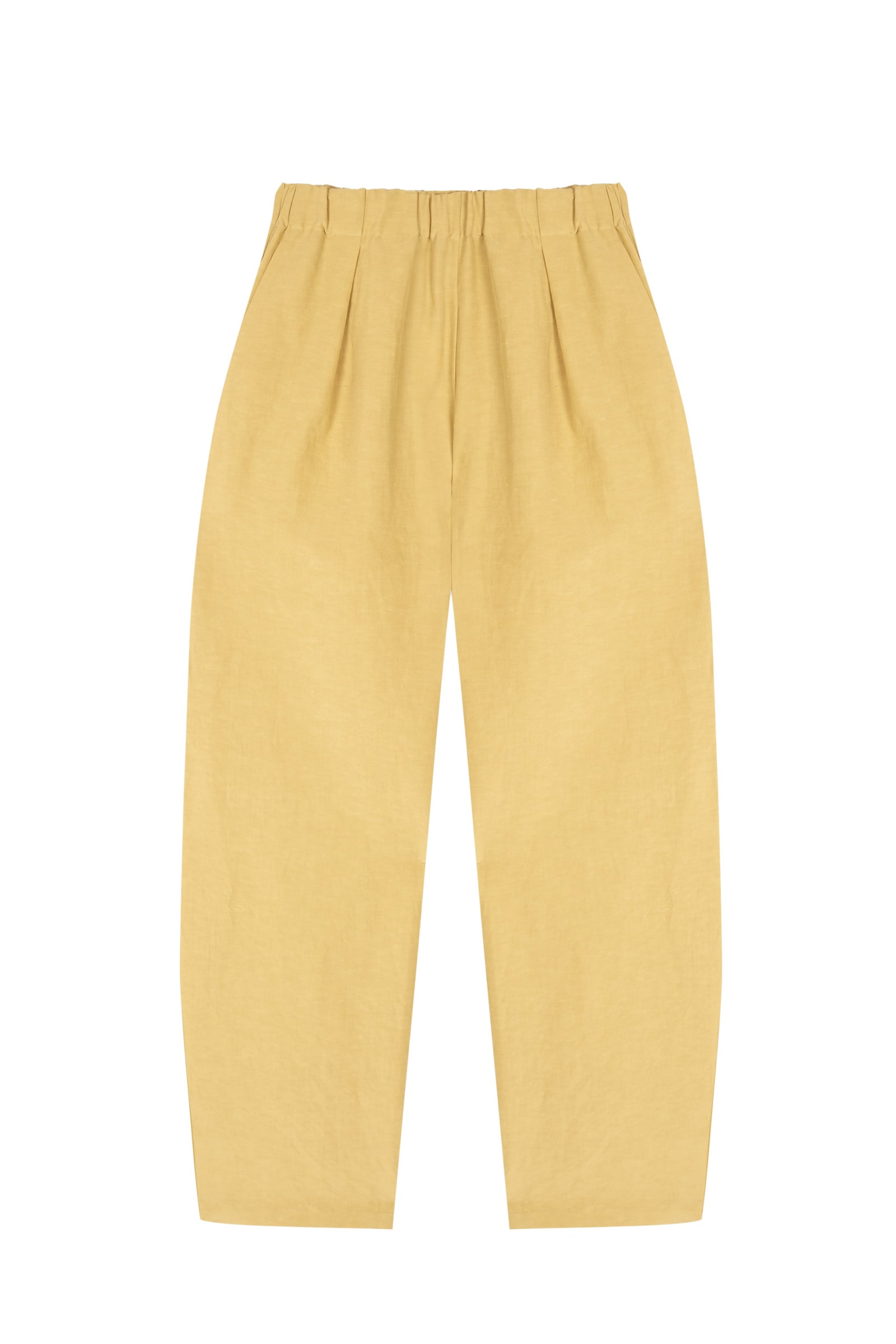 Mel, honey linen and silk pants