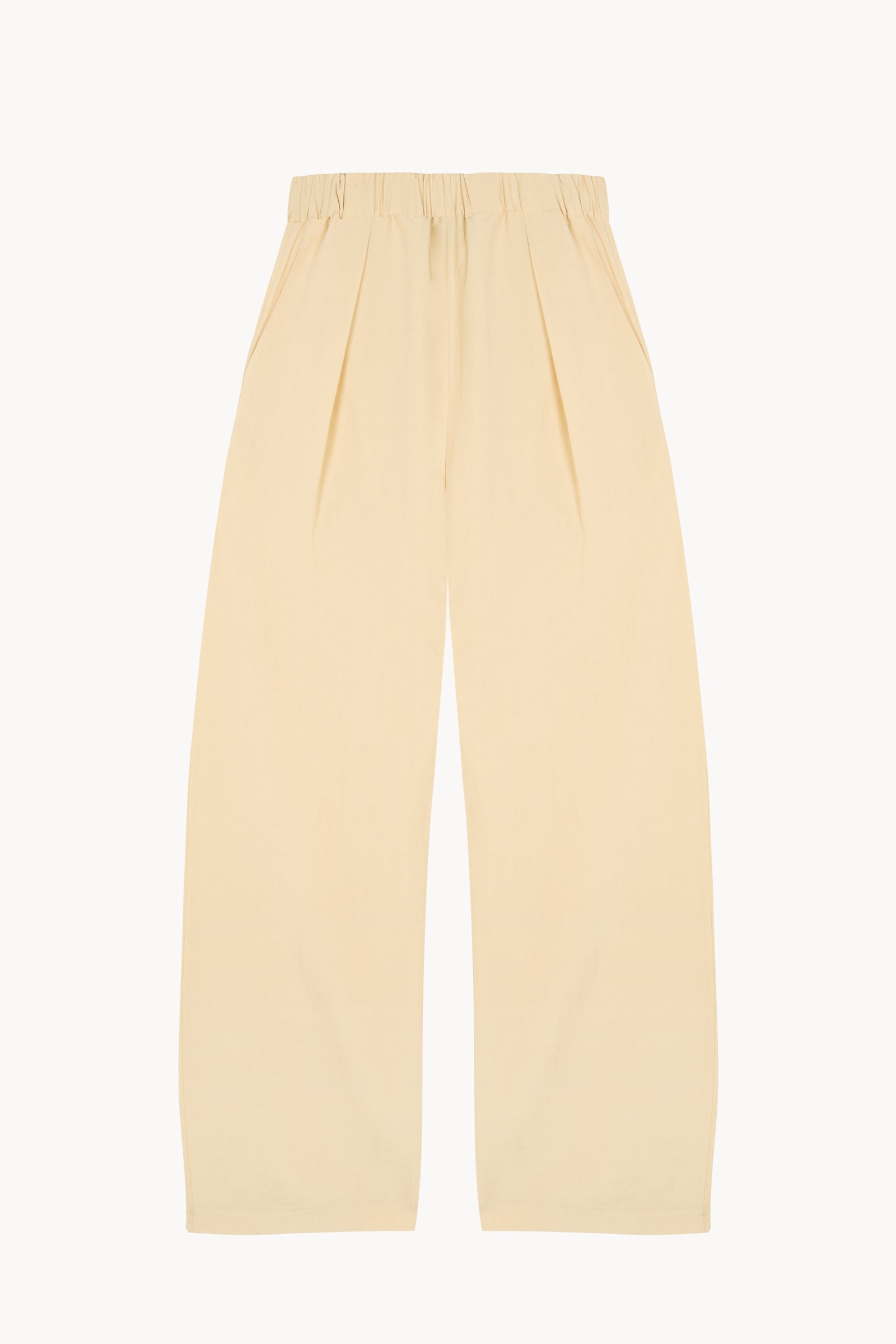 Mel, beige mares linen and silk pants
