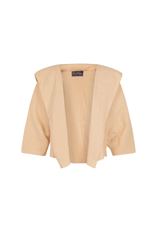 Mira, light peach jacket