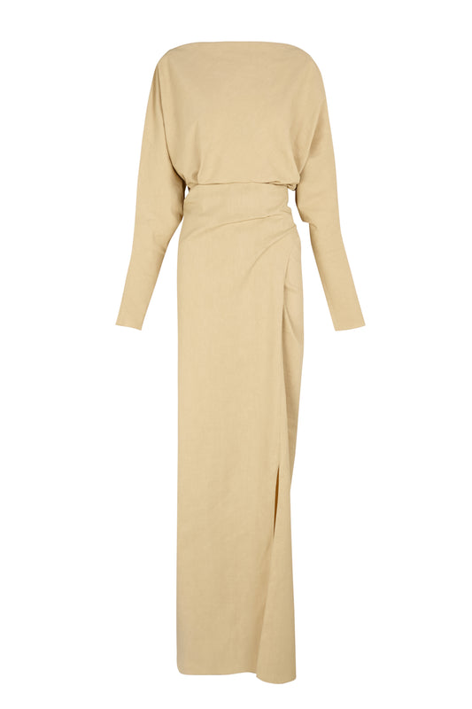 Mite, vestido largo beige