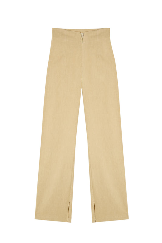 Mota, pantalon recto beige