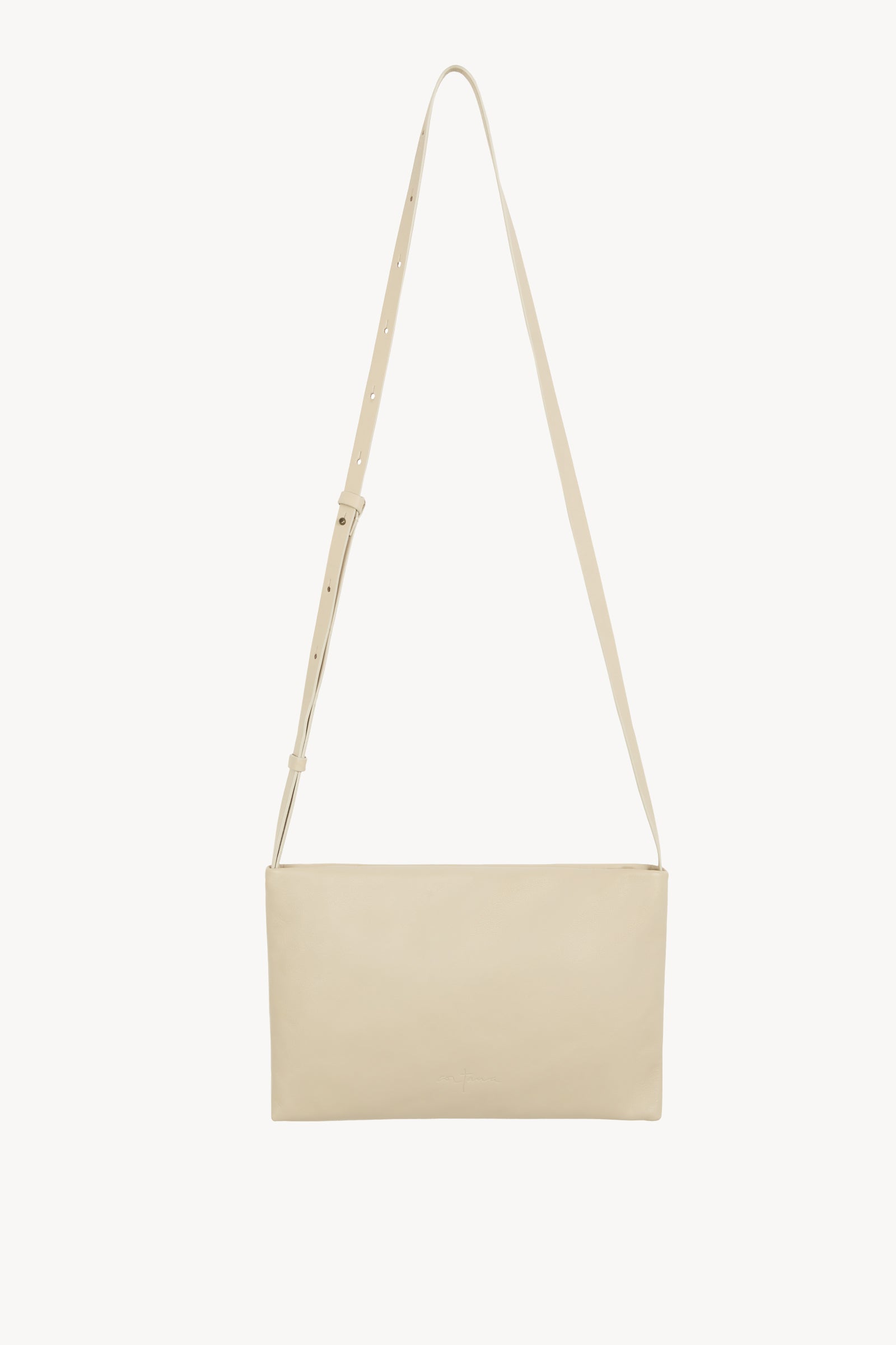 Myla, bolso bandolera de cuero marfil
