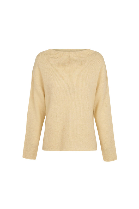 Nima, oversized jumper in alpaca, cashmere and ivory silk