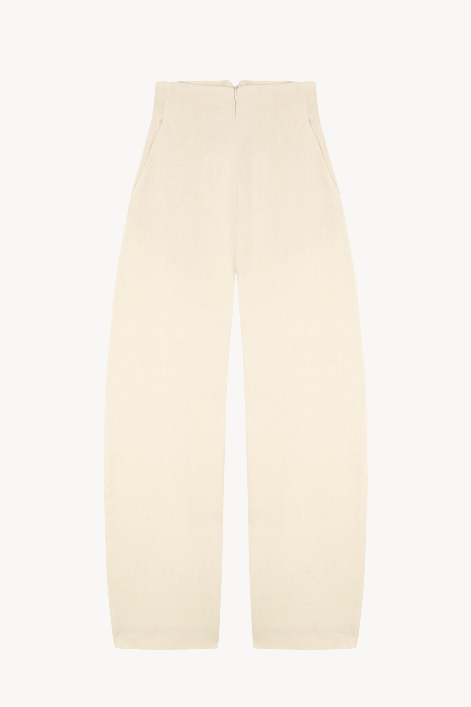 Noa, pantalon de lino y algodon marfil