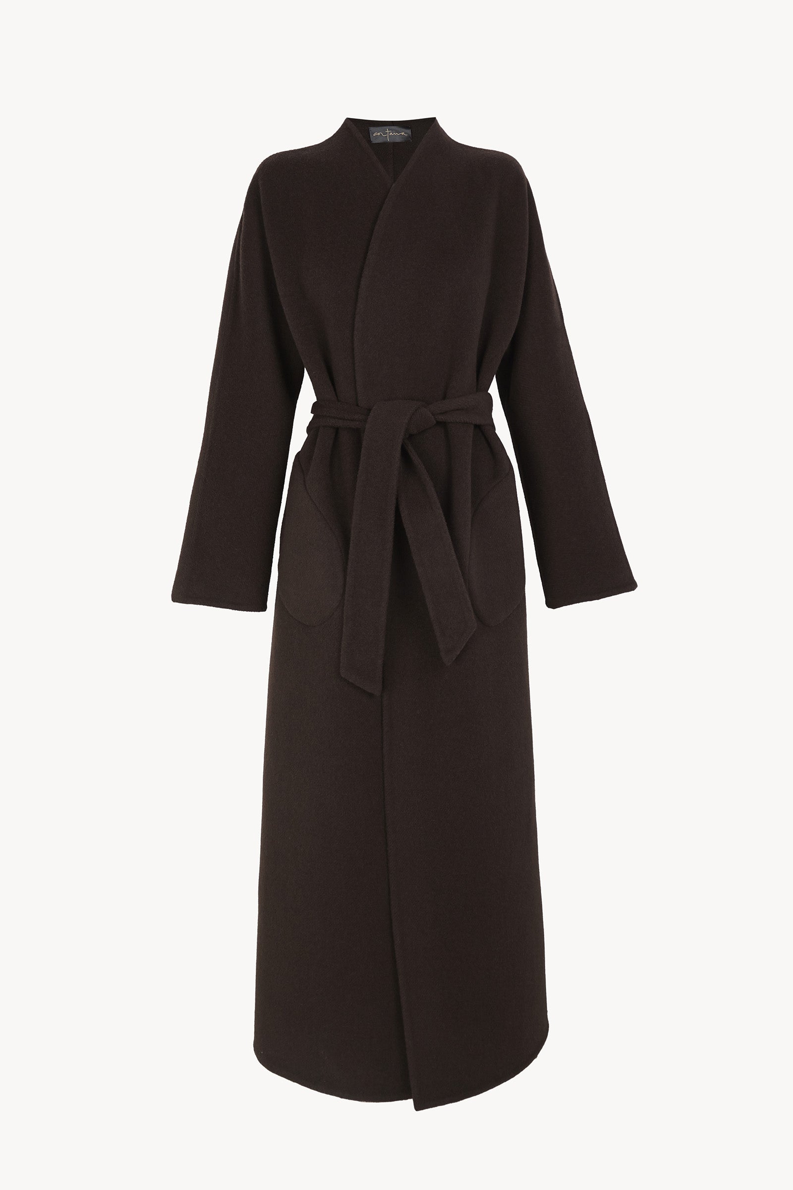 Noon, chocolate double-face coat