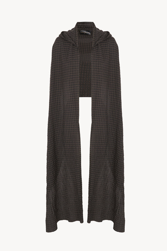 Nuna, bufanda a cuadros jacquard oscuro