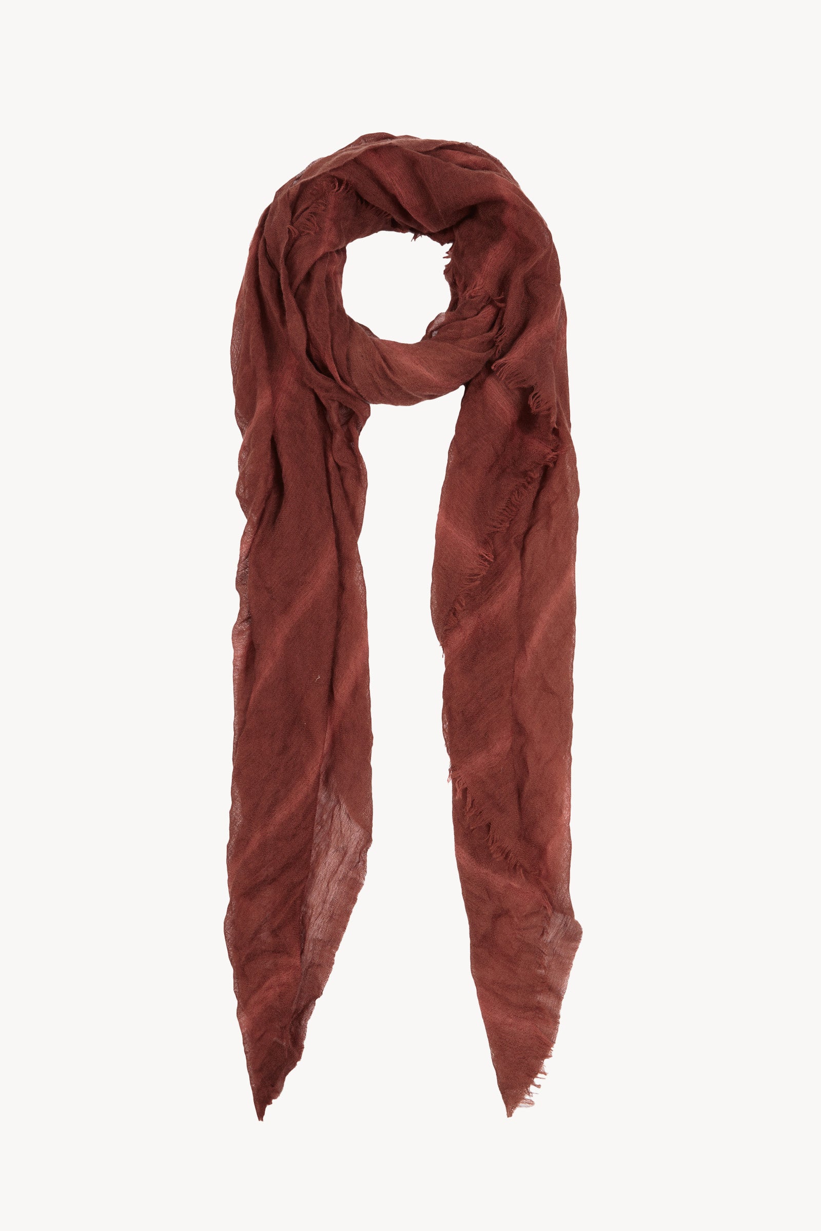 Nura, cayenne striped scarf