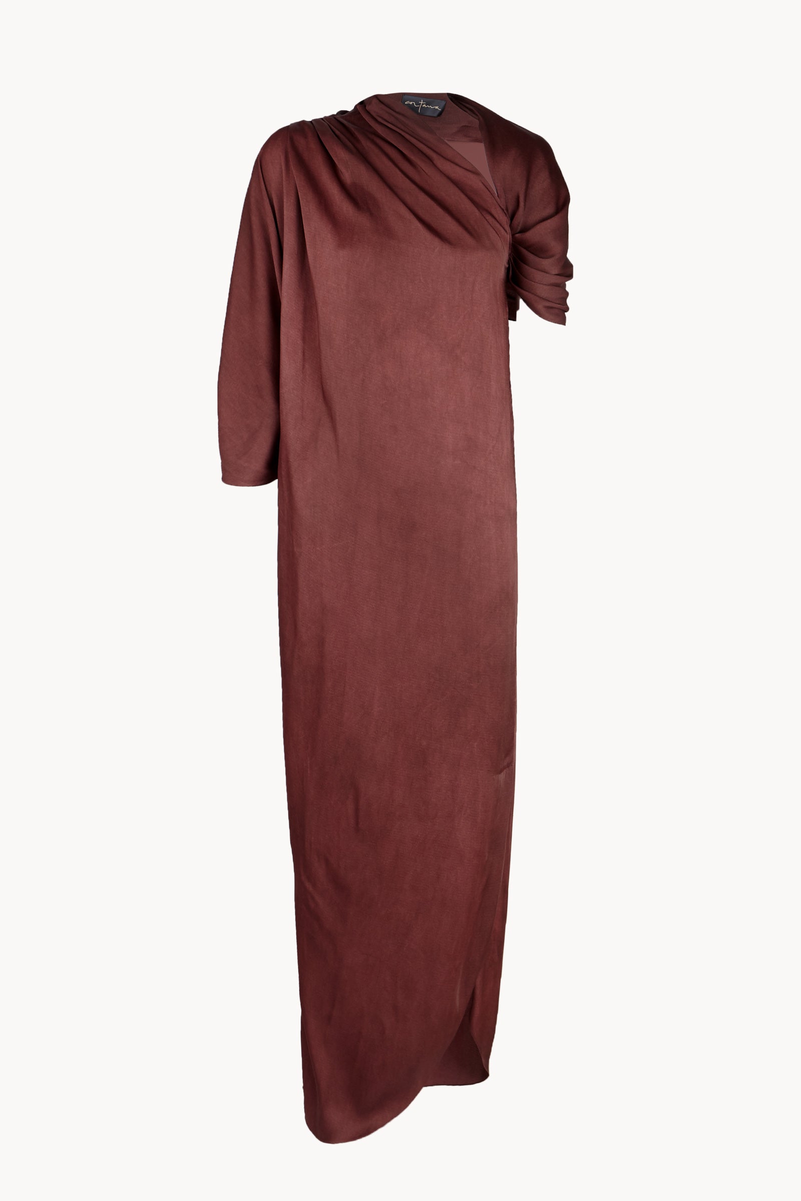 Ocaso, cherry maltinto maxi dress