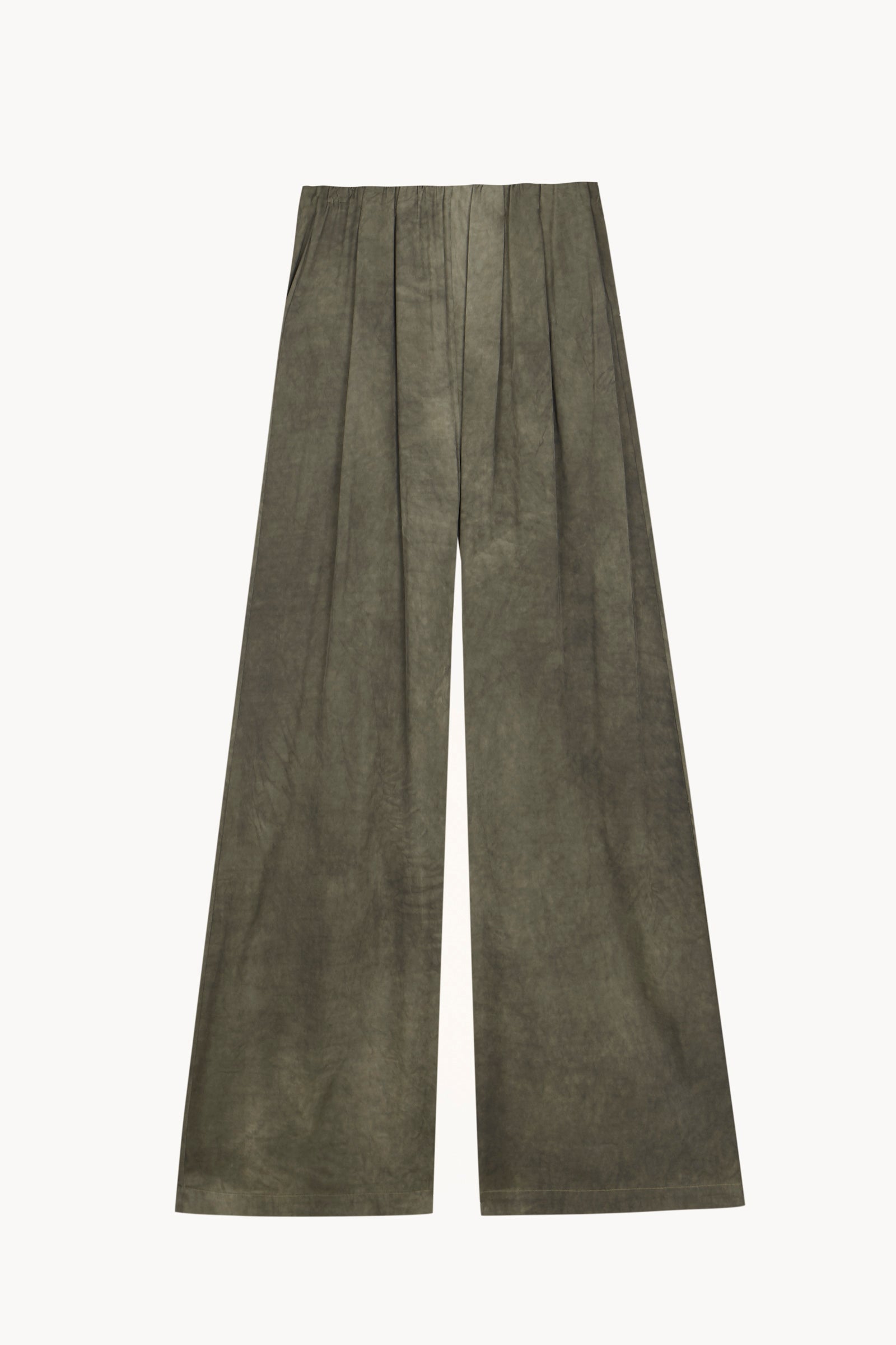 Odisea, green maltinto wide-leg trousers