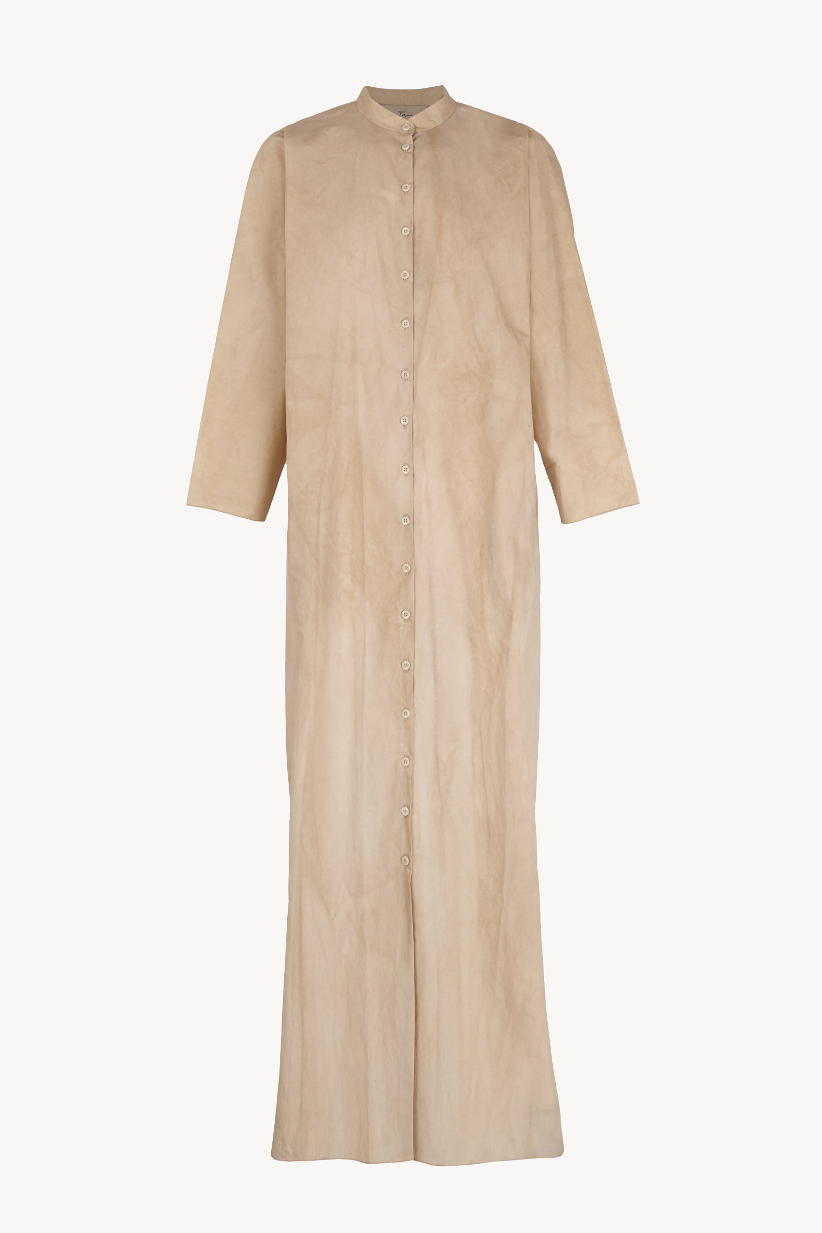 Ono, vestido camisero beige maltinto