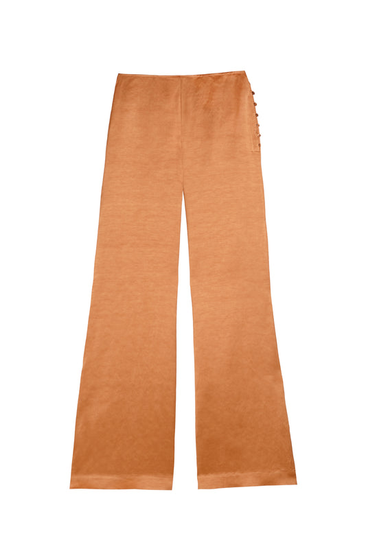 Paz, pantalon de campana mandarina