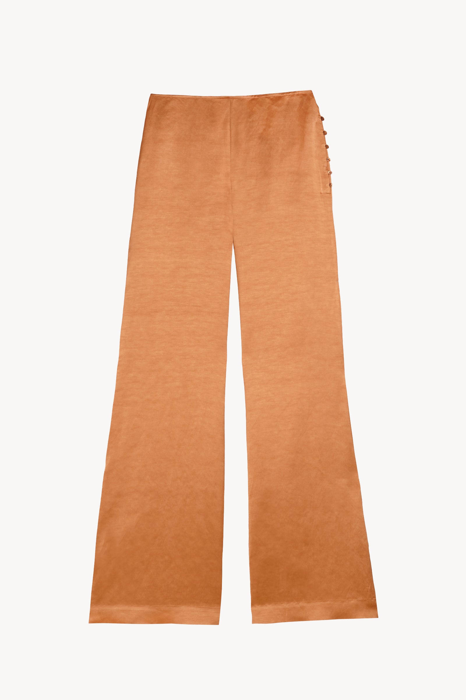 Paz, tangerine flare pants