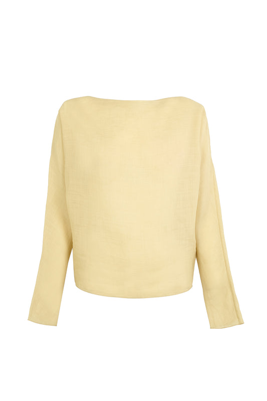 Poona, top de ramio arena