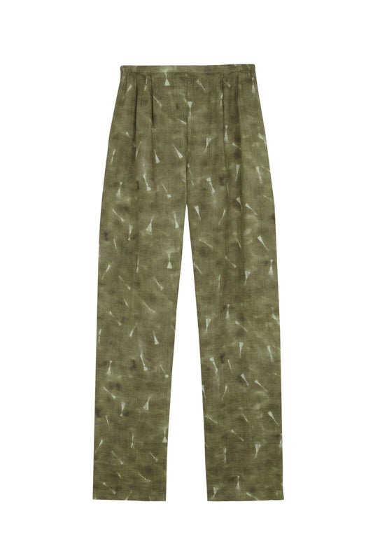 Rami, pua print ramie pants