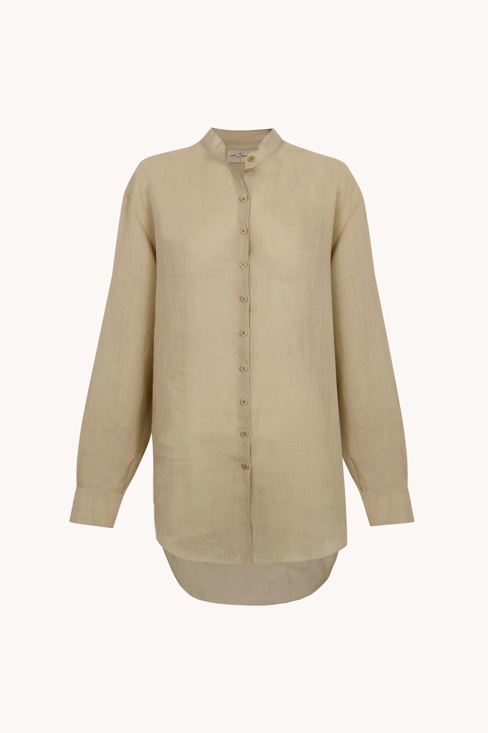 Raoul, camisa de ramio beige