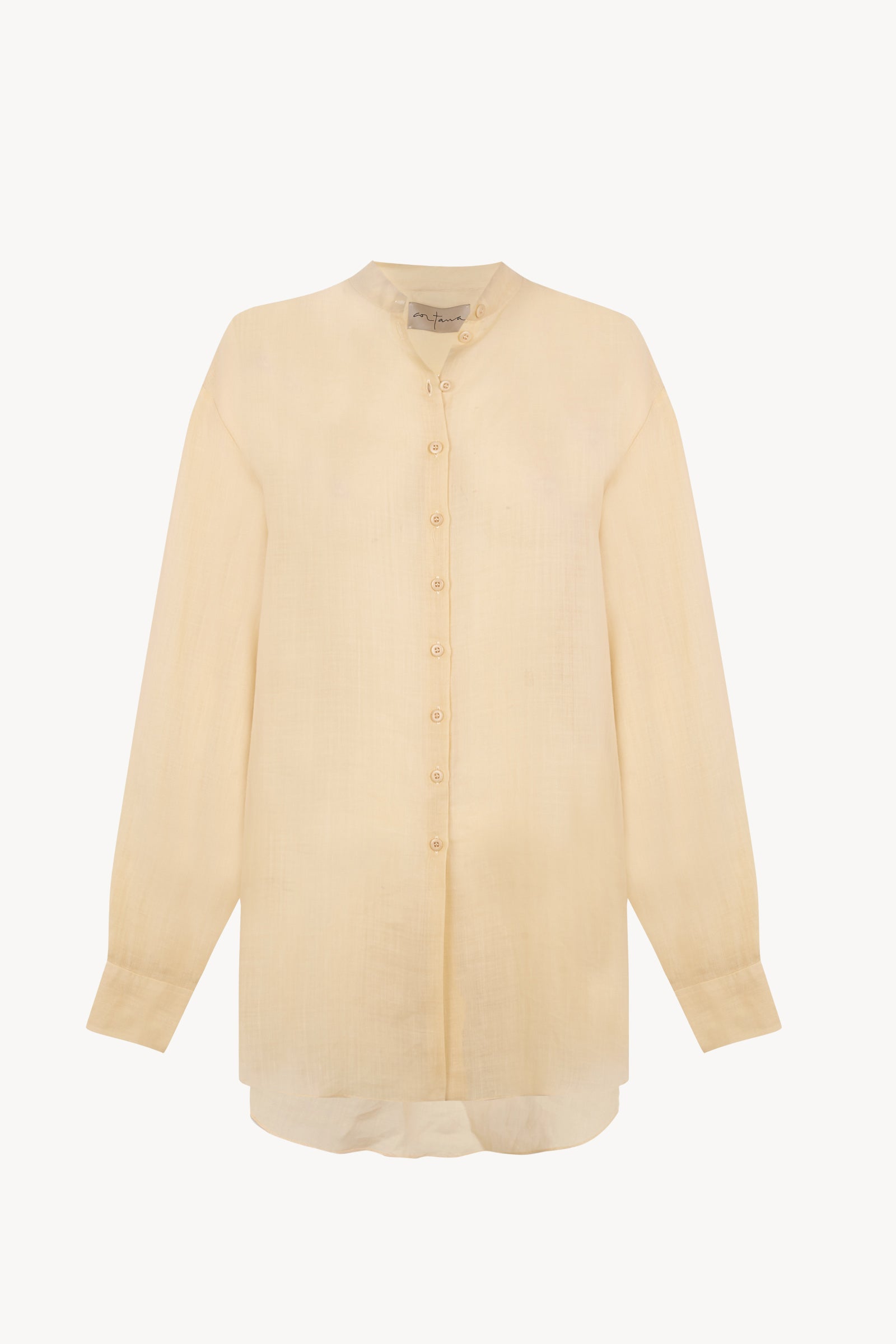 Raoul, mares beige ramie shirt