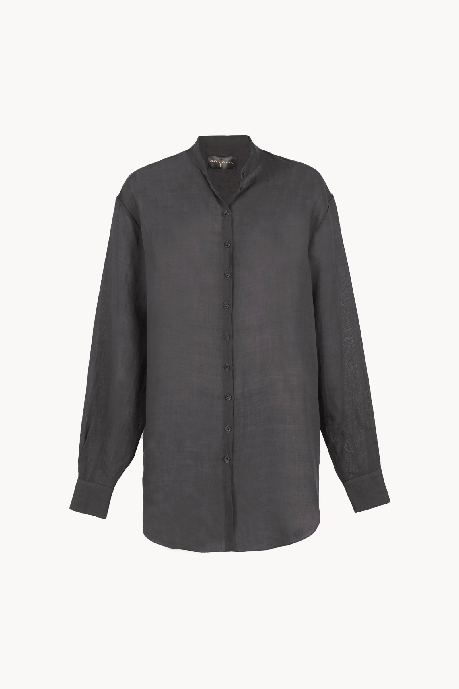 Raoul, shadow blue ramie shirt