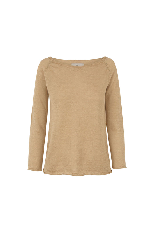 Rinen, beige linen knit sweater