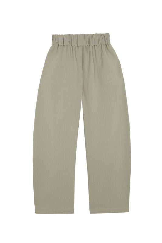 Rocco, gray linen and virgin wool pants