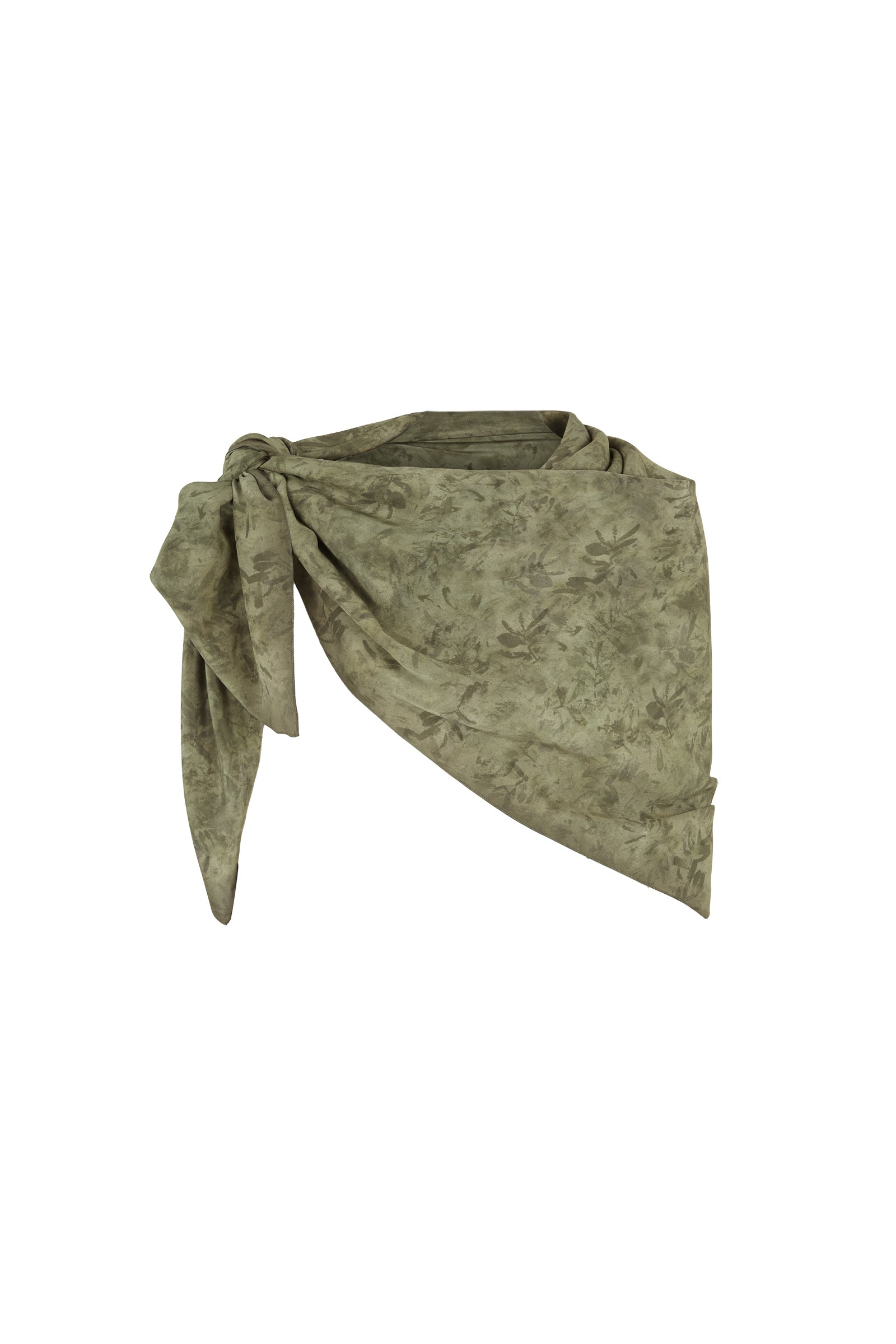 Salma, herba print silk stole