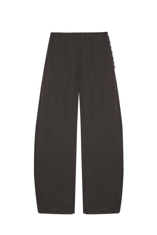 Serene, anthracite silk pants