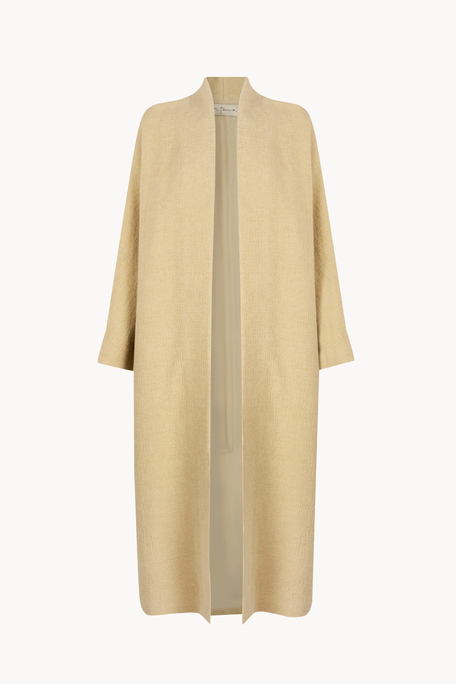 Silence, vanilla cashmere and linen coat
