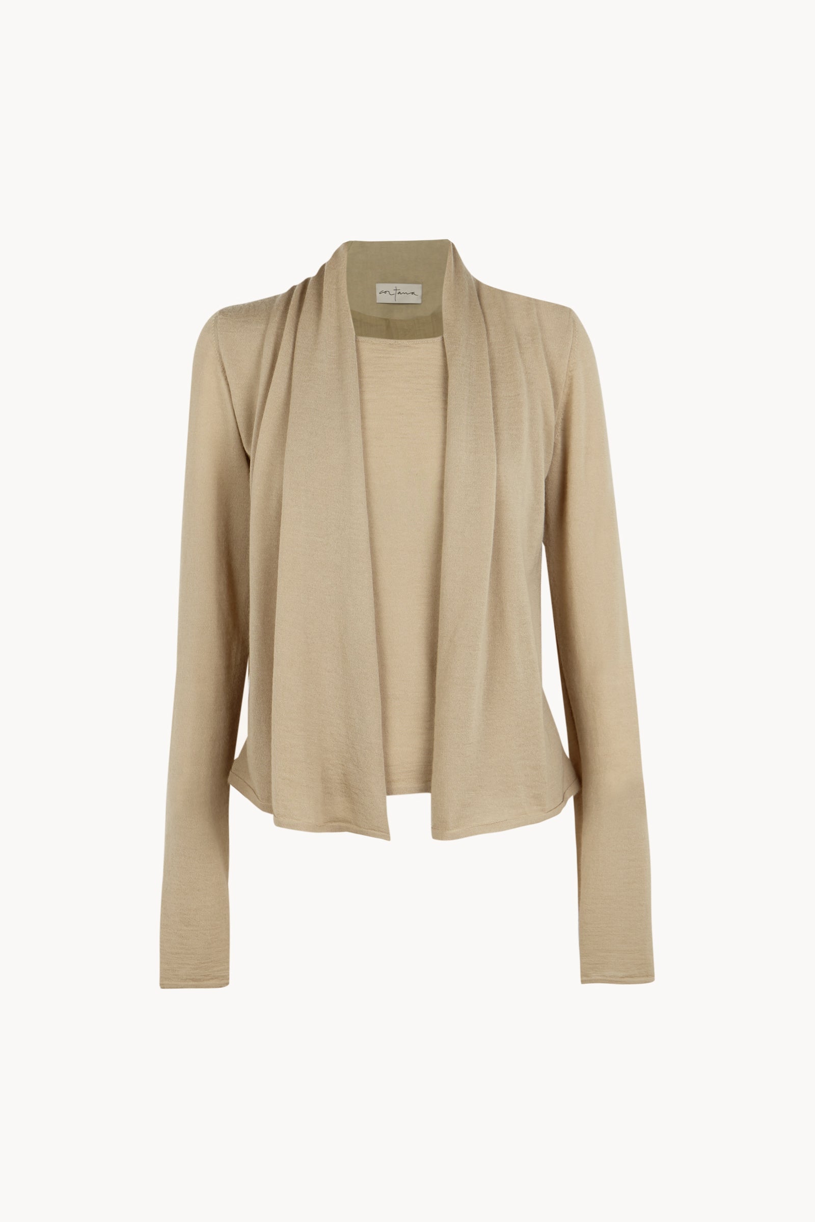 Nua, jersey de cachemir beige