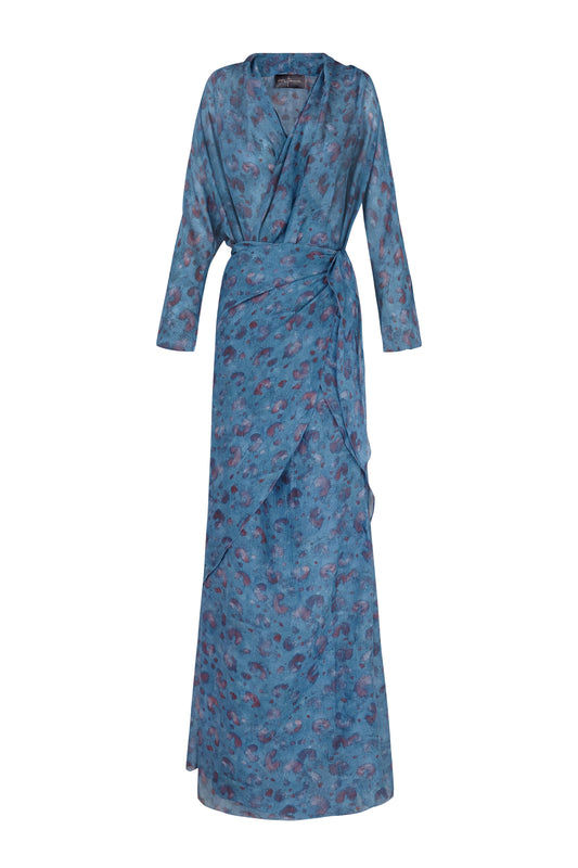 Sophia, isla print silk dress