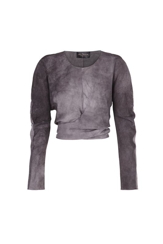 Sparkle, maltinto lilac silk top