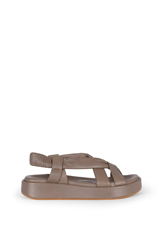 Suro, gray flat sandal